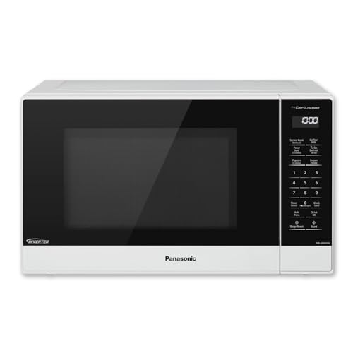 Panasonic NN-SN65KW Microwave Oven with Inverter Technology, 1200W,...