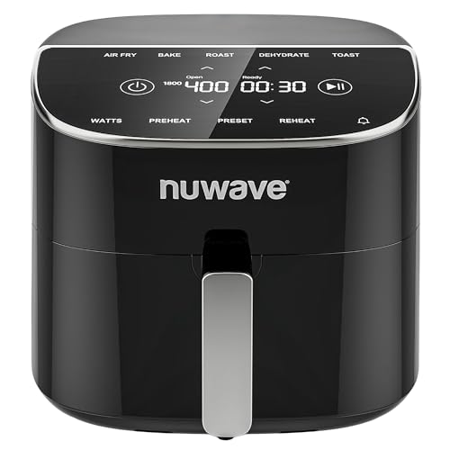 Nuwave Brio Plus 8 Qt Air Fryer, PFAS Free, New & Improved, Digital...