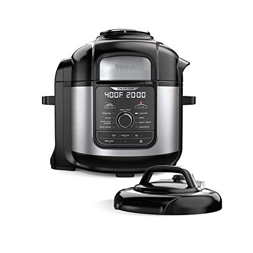 NINJA FD401 Foodi 8-qt. 9-in-1 Deluxe XL Cooker & Air Fryer-Stainless...