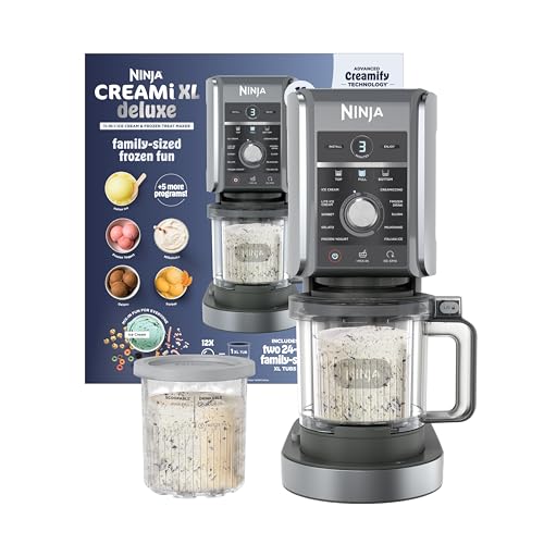 Ninja CREAMi Deluxe Ice Cream Maker | 11-in-1 Create Frozen Desserts,...