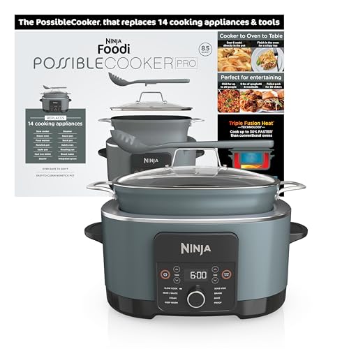 Ninja® 14-in-1 PossibleCooker™ PRO | 8.5qt, Sous Vide, Proof, Bake,...